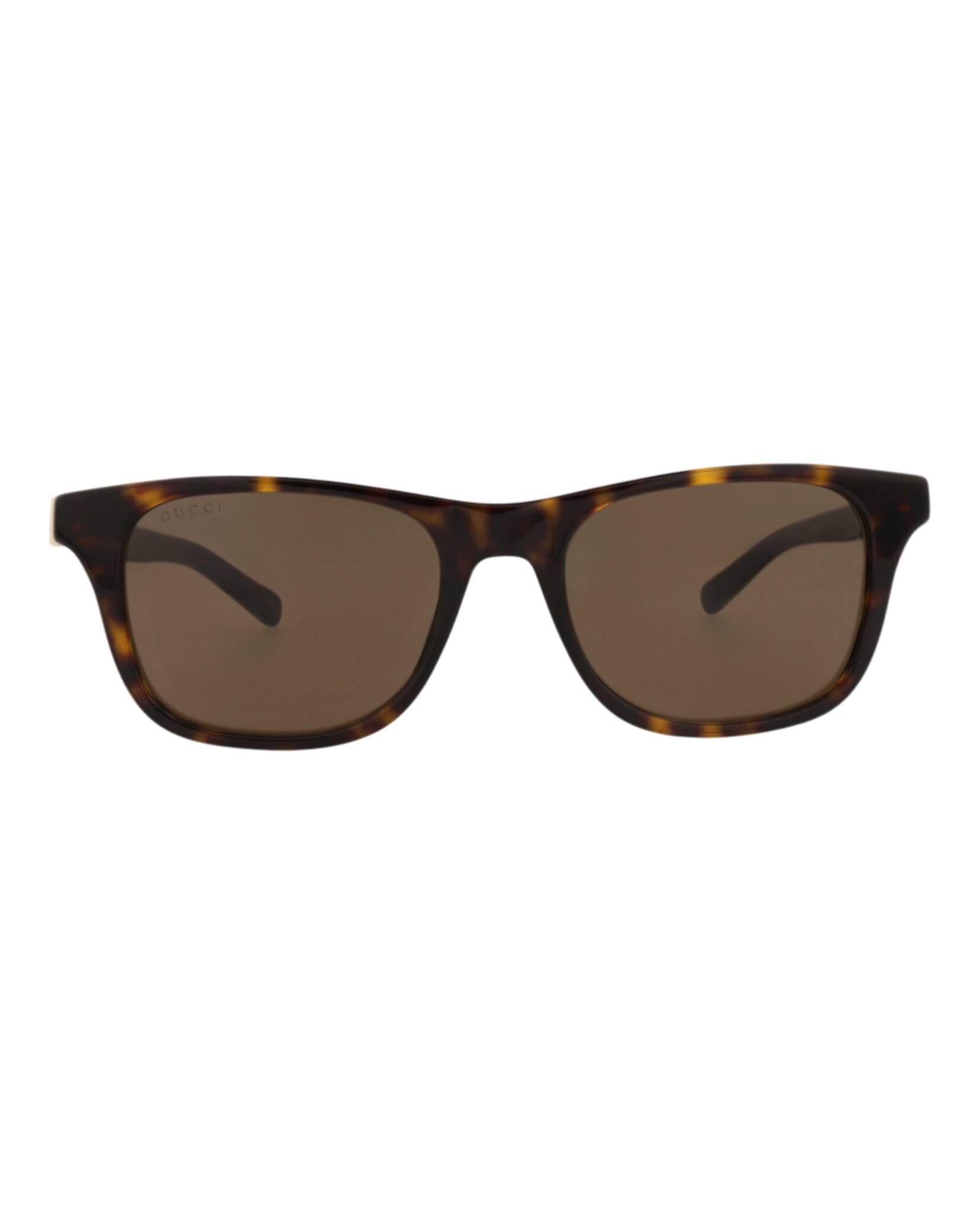 Gucci Mens Square/Rectangle Havana Havana Brown Fashion Designer Eyewear