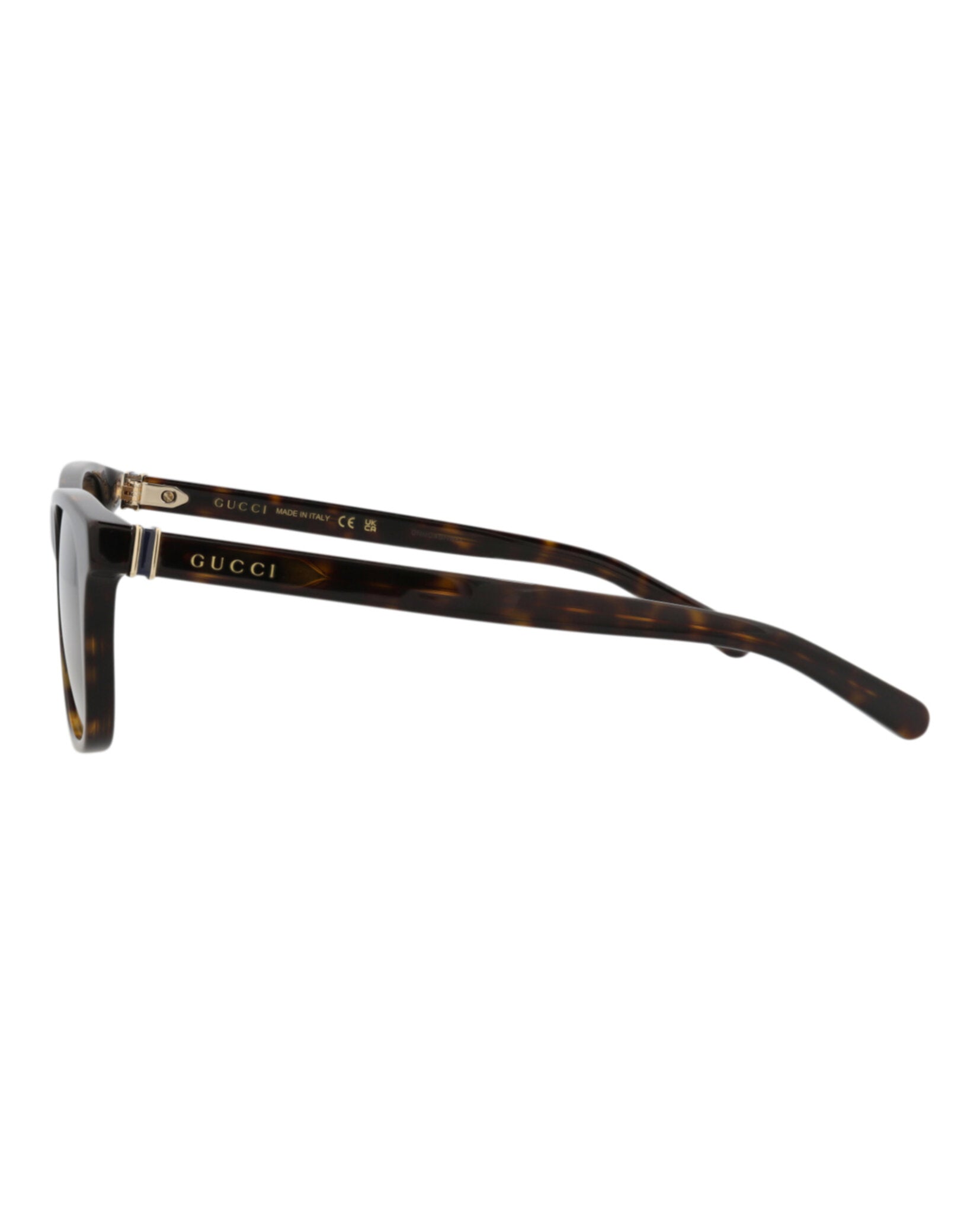 Gucci Mens Square/Rectangle Havana Havana Brown Fashion Designer Eyewear