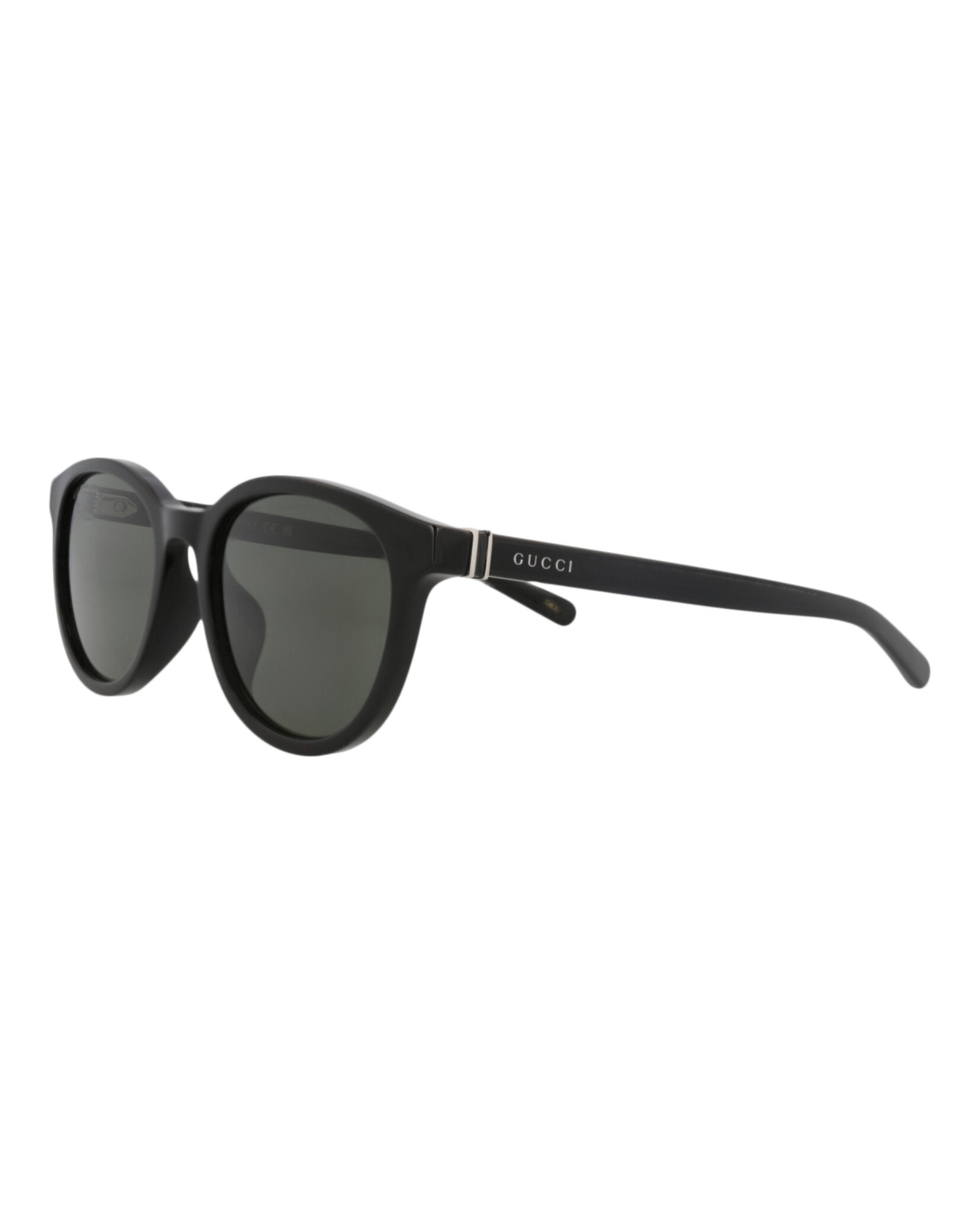 Gucci Gucci Mens Round/Oval Black Black Grey Fashion Designer Eyewear