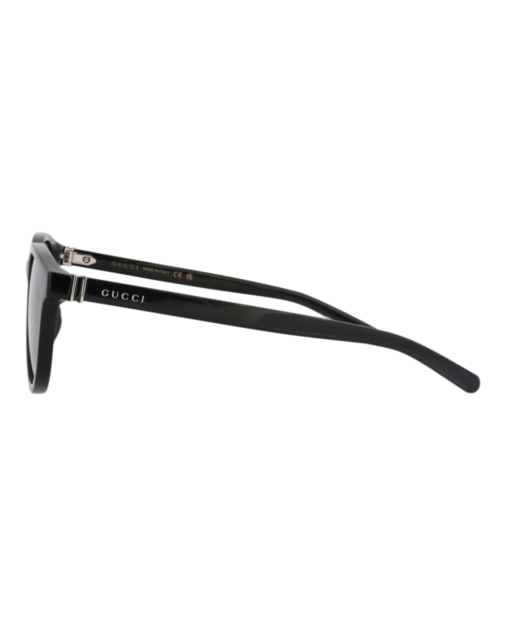Gucci Gucci Mens Round/Oval Black Black Grey Fashion Designer Eyewear