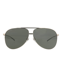 Gucci Gucci Mens Aviator Silver Silver Grey Fashion Designer Eyewear