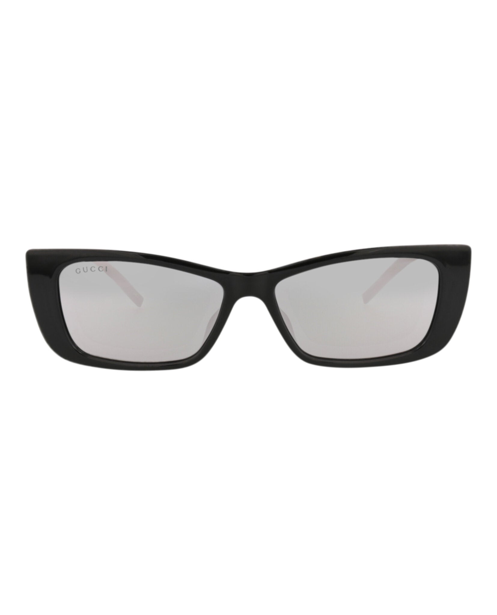 Gucci Gucci Womens Cat Eye Black Black Silver Fashion Designer Eyewear