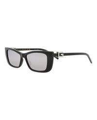 Gucci Gucci Womens Cat Eye Black Black Silver Fashion Designer Eyewear