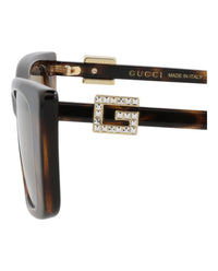 Gucci Womens Cat Eye Havana Havana Grey Fashion Designer Eyewear