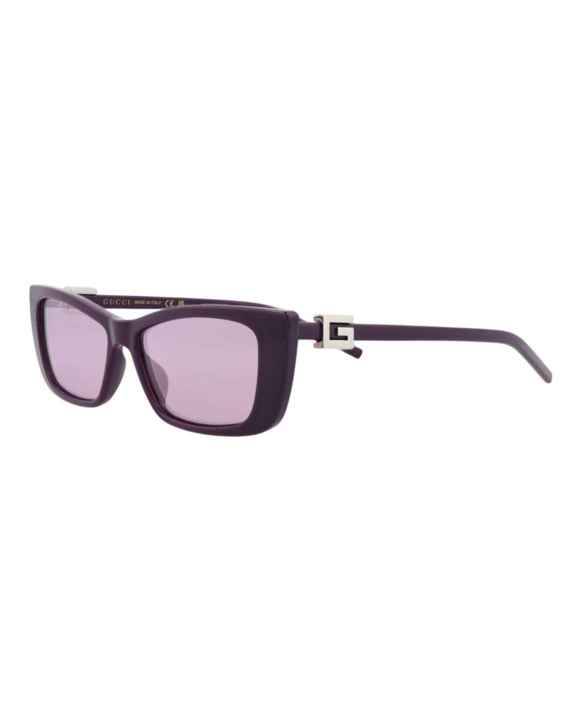 Gucci Womens Cat Eye Violet Violet Violet Fashion Designer Eyewear