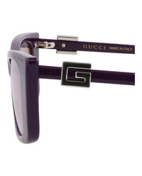 Gucci Womens Cat Eye Violet Violet Violet Fashion Designer Eyewear