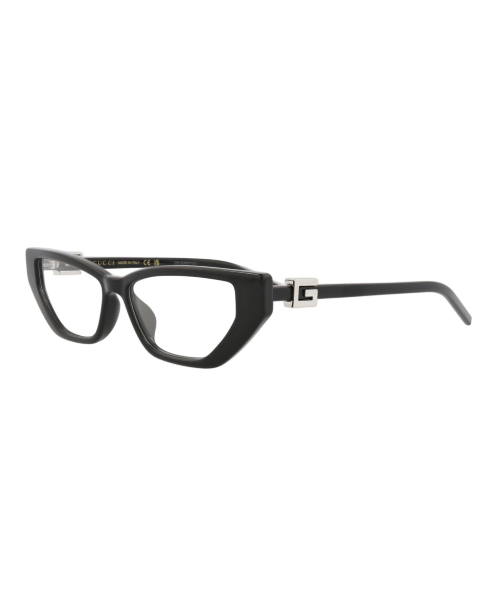 Gucci Gucci Womens Cat Eye Black Black Transparent Fashion Designer Eyewear