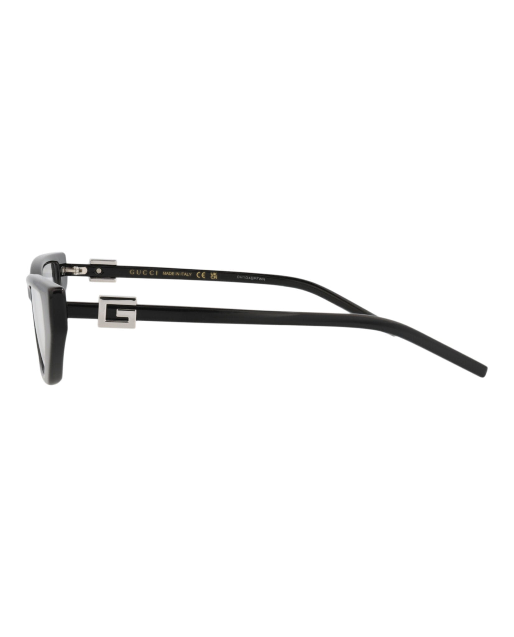 Gucci Gucci Womens Cat Eye Black Black Transparent Fashion Designer Eyewear
