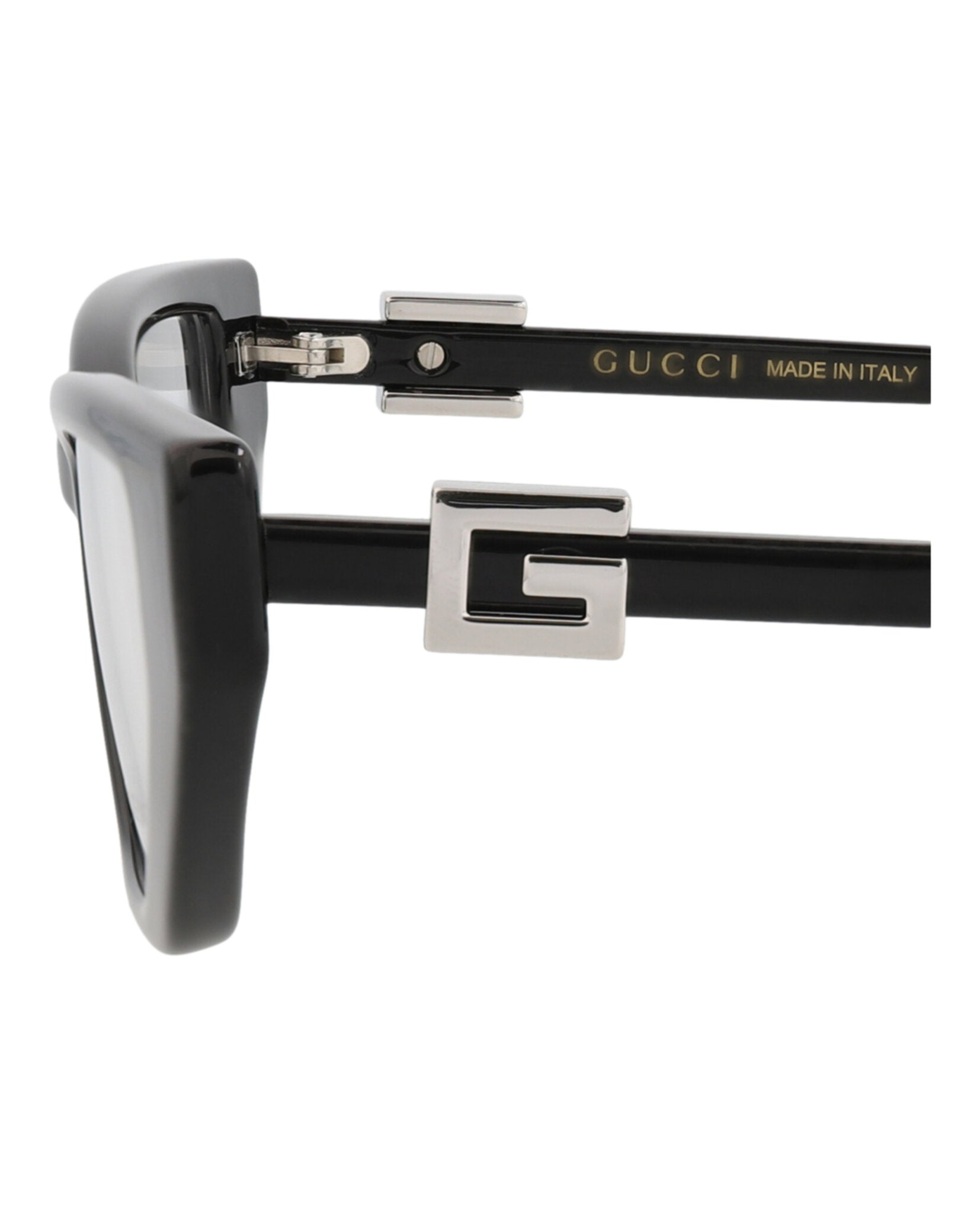 Gucci Gucci Womens Cat Eye Black Black Transparent Fashion Designer Eyewear