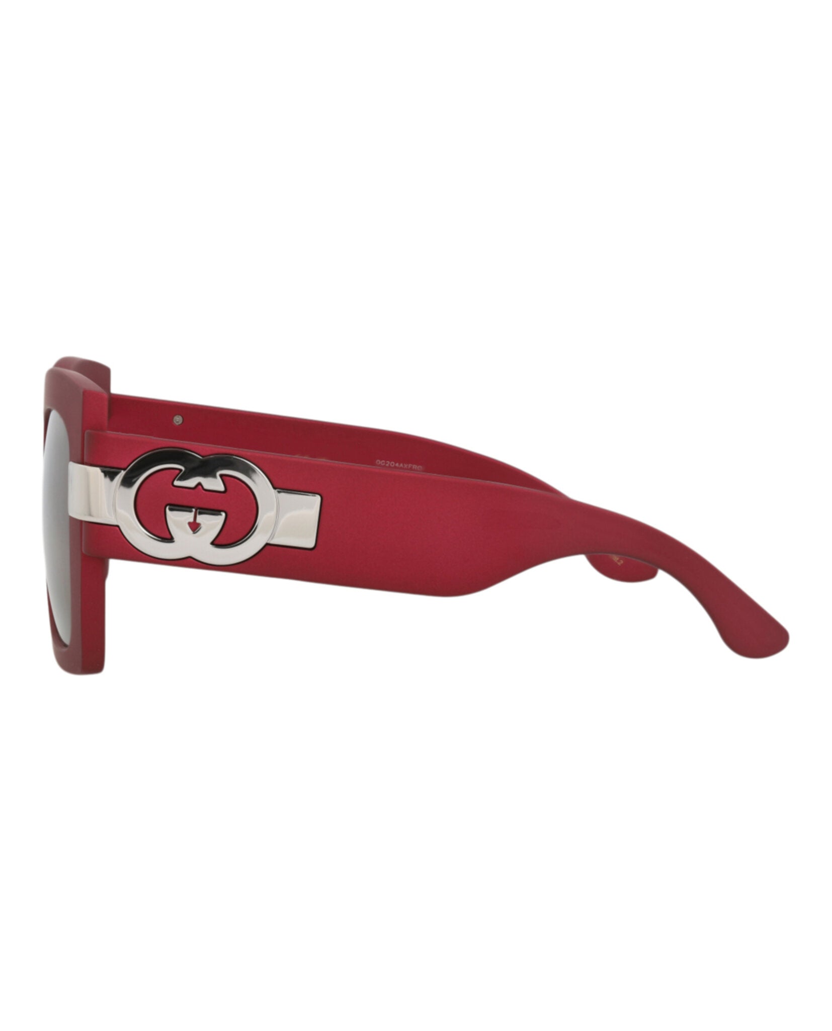 Gucci Gucci Womens Square/Rectangle Red Red Grey Fashion Designer Eyewear