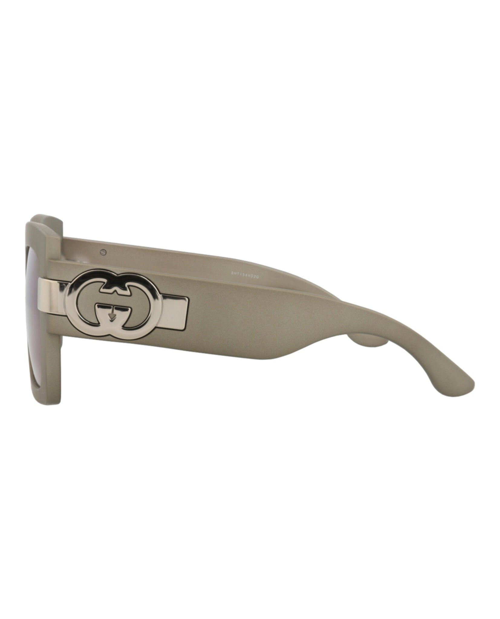 Gucci Gucci Womens Square/Rectangle Grey Grey Red Fashion Designer Eyewear