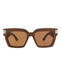 Gucci Womens Square/Rectangle Brown Brown Brown Fashion Designer Eyewear