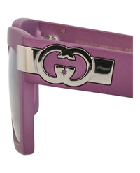 Gucci Gucci Womens Square/Rectangle Violet Violet Brown Fashion Designer Eyewear