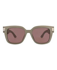 Gucci Womens Square/Rectangle Grey Grey Brown Fashion Designer Eyewear