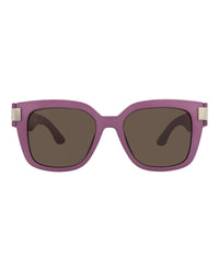 Gucci Womens Square/Rectangle Violet Violet Brown Fashion Designer Eyewear