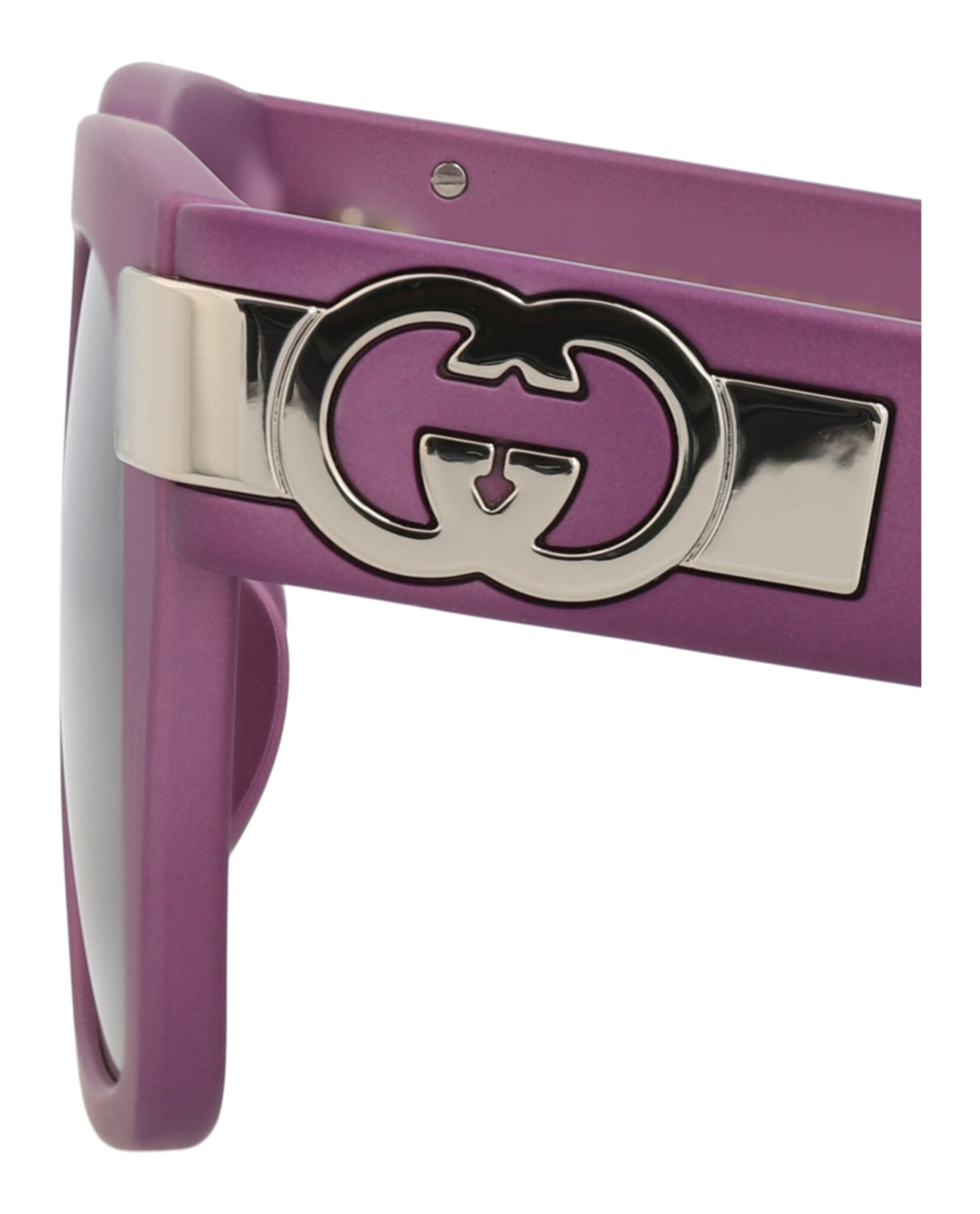 Gucci Womens Square/Rectangle Violet Violet Brown Fashion Designer Eyewear
