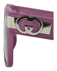 Gucci Womens Square/Rectangle Violet Violet Brown Fashion Designer Eyewear