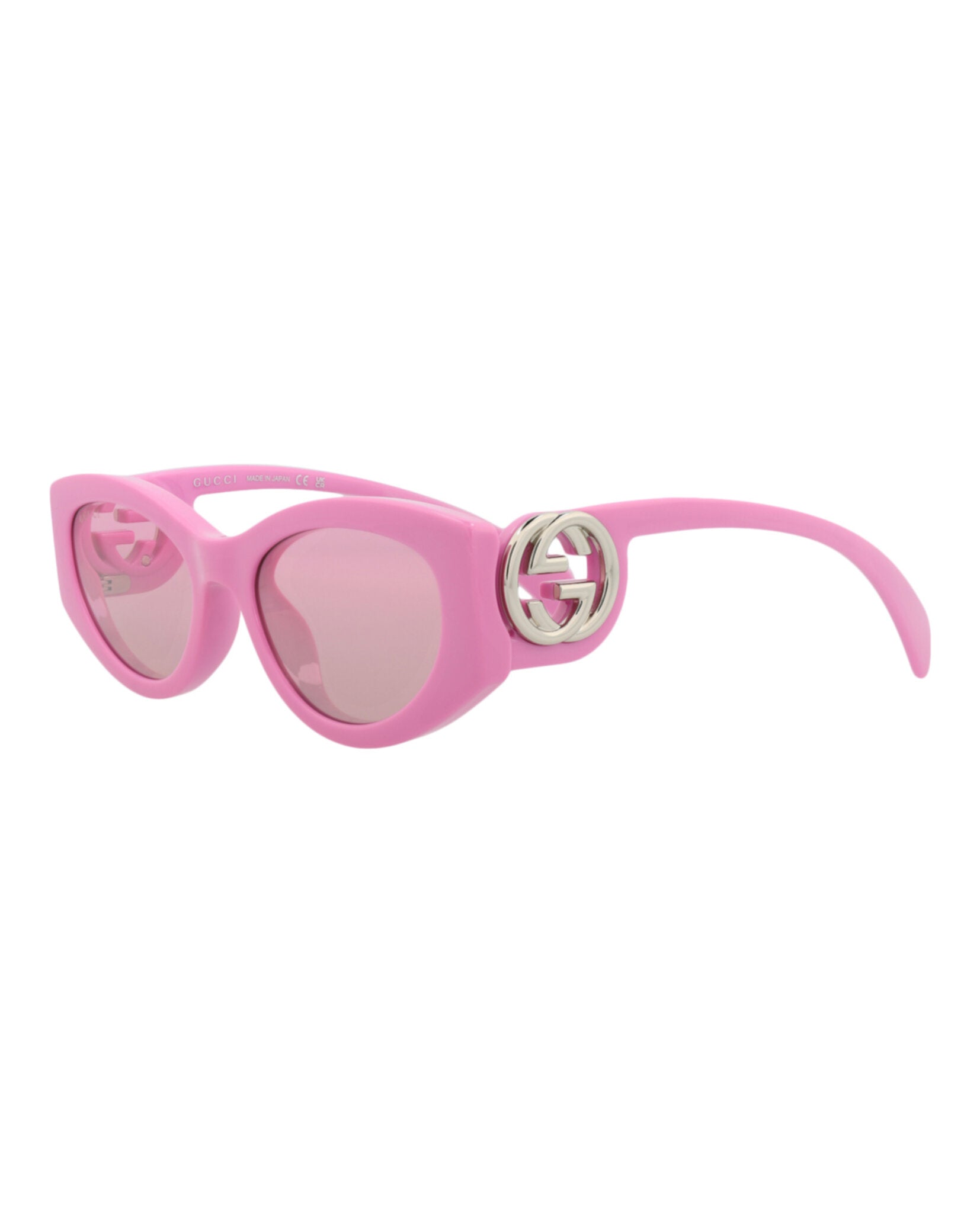 Gucci Womens Cat Eye Pink Pink Pink Fashion Designer Eyewear