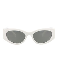Gucci Womens Cat Eye White White Grey Fashion Designer Eyewear