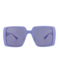 Gucci Womens Square/Rectangle Violet Violet Violet Fashion Designer Eyewear