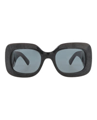 Gucci Gucci Womens Square/Rectangle Black Black Grey Fashion Designer Eyewear