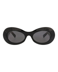 Gucci Womens Round/Oval Black Black Grey Fashion Designer Eyewear