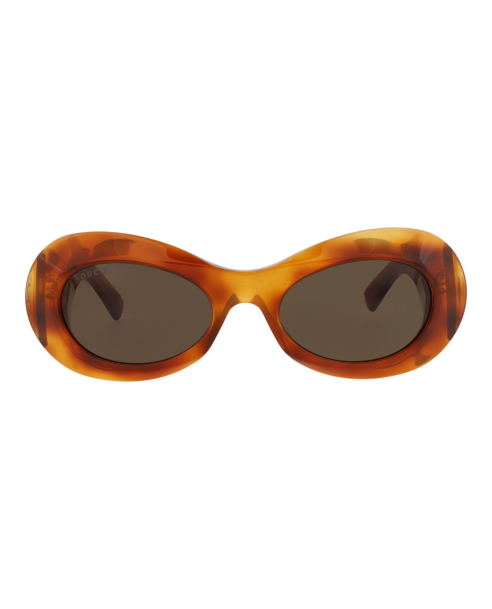 Gucci Womens Round/Oval Havana Havana Brown Fashion Designer Eyewear