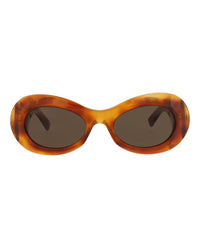 Gucci Womens Round/Oval Havana Havana Brown Fashion Designer Eyewear