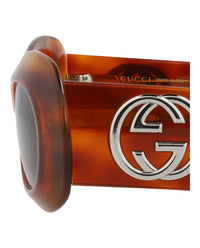 Gucci Womens Round/Oval Havana Havana Brown Fashion Designer Eyewear