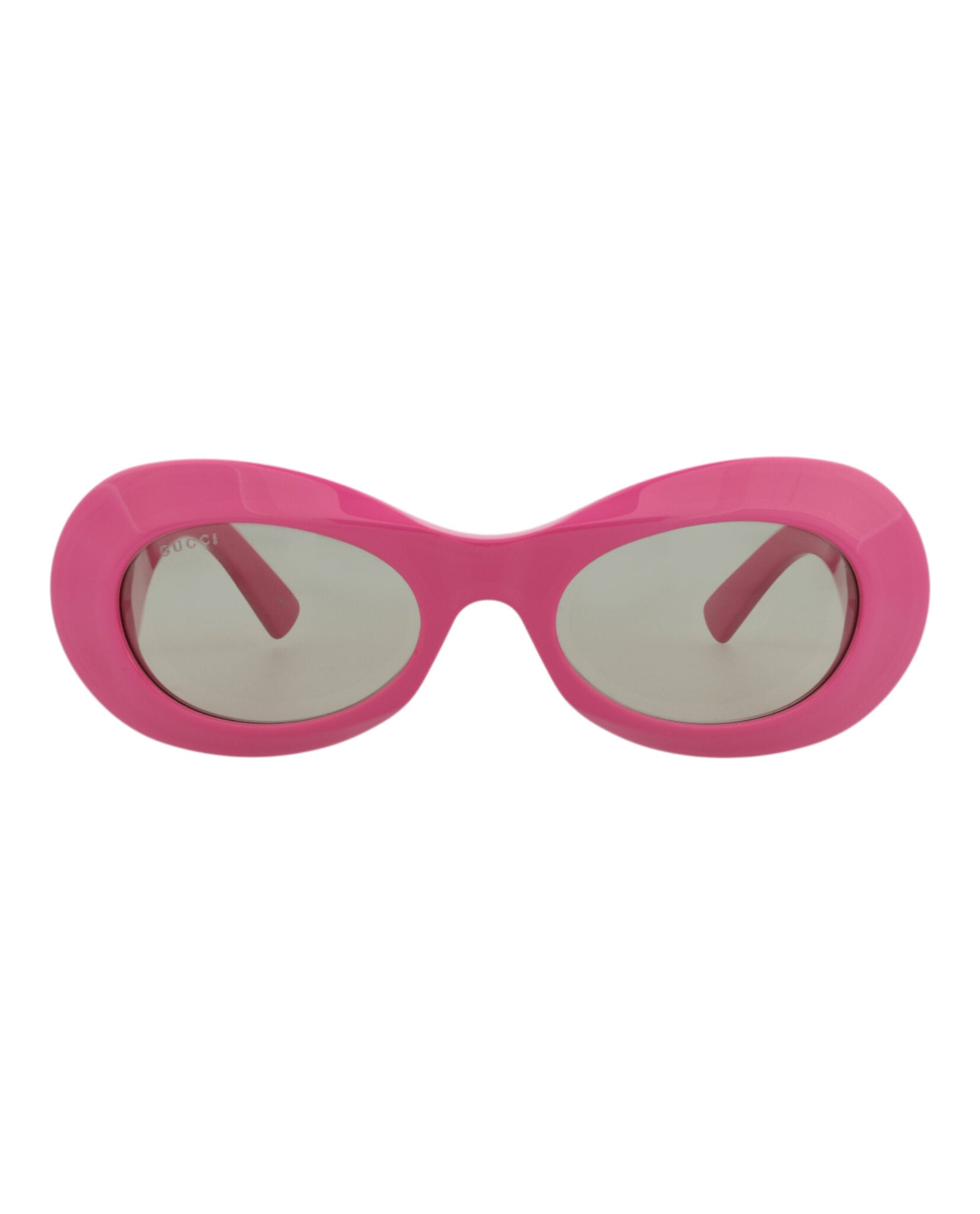 Gucci Womens Round/Oval Fuchsia Fuchsia Grey Fashion Designer Eyewear