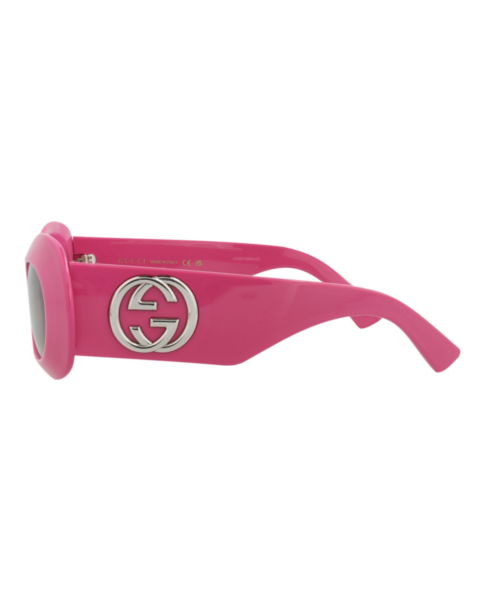 Gucci Womens Round/Oval Fuchsia Fuchsia Grey Fashion Designer Eyewear