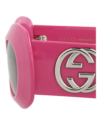 Gucci Womens Round/Oval Fuchsia Fuchsia Grey Fashion Designer Eyewear