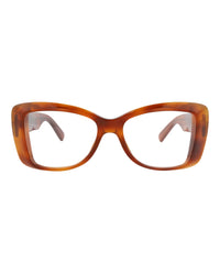 Gucci Womens Square/Rectangle Havana Havana Transparent Fashion Designer Eyewear