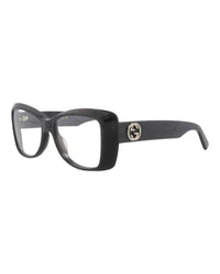 Gucci Gucci Womens Square/Rectangle Black Black Transparent Fashion Designer Eyewear