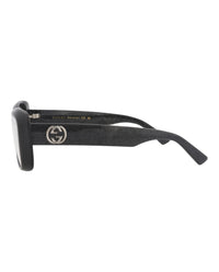 Gucci Gucci Womens Square/Rectangle Black Black Transparent Fashion Designer Eyewear