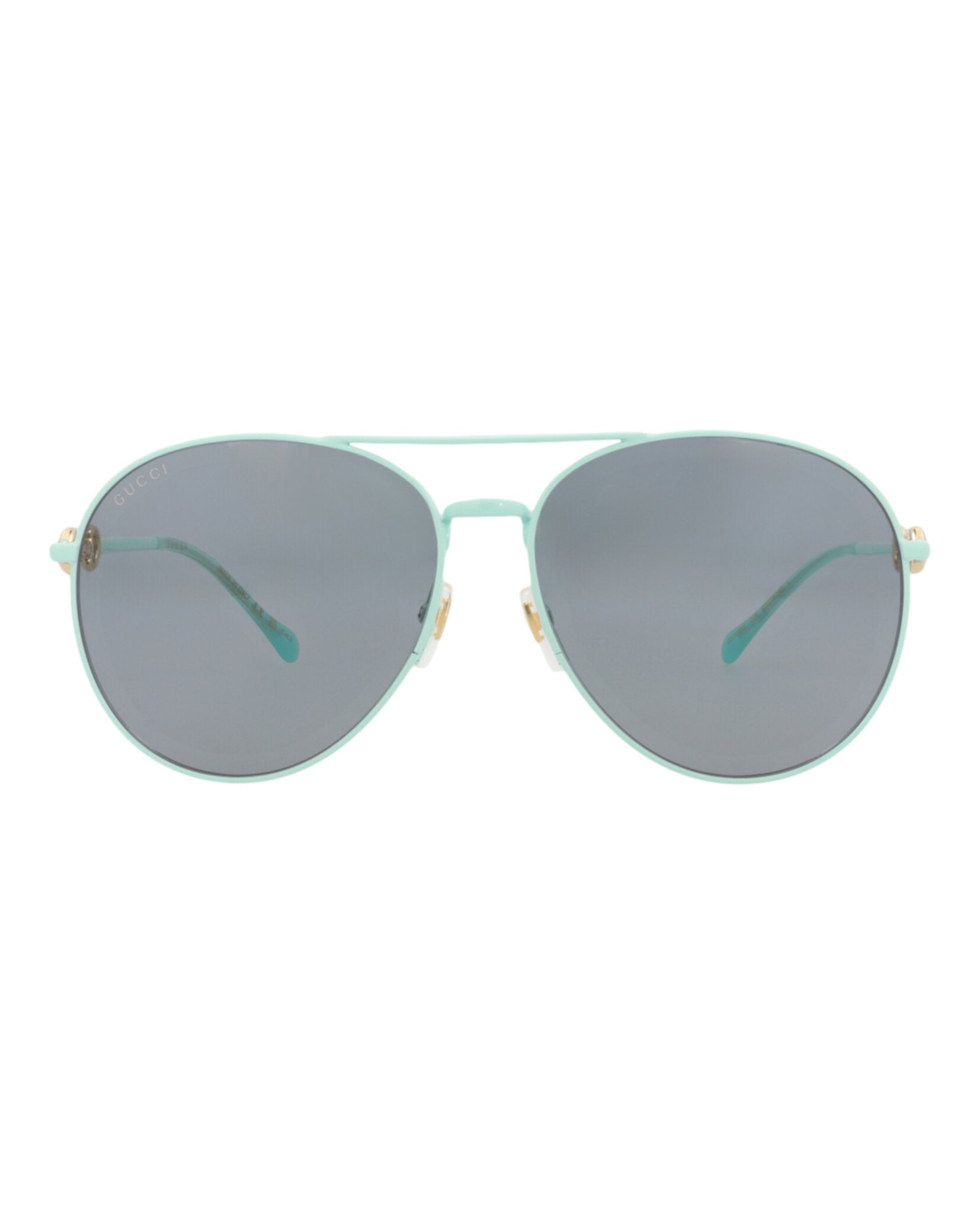 Gucci Womens Aviator Green Green Grey Fashion Designer Eyewear