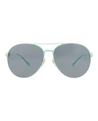 Gucci Womens Aviator Green Green Grey Fashion Designer Eyewear