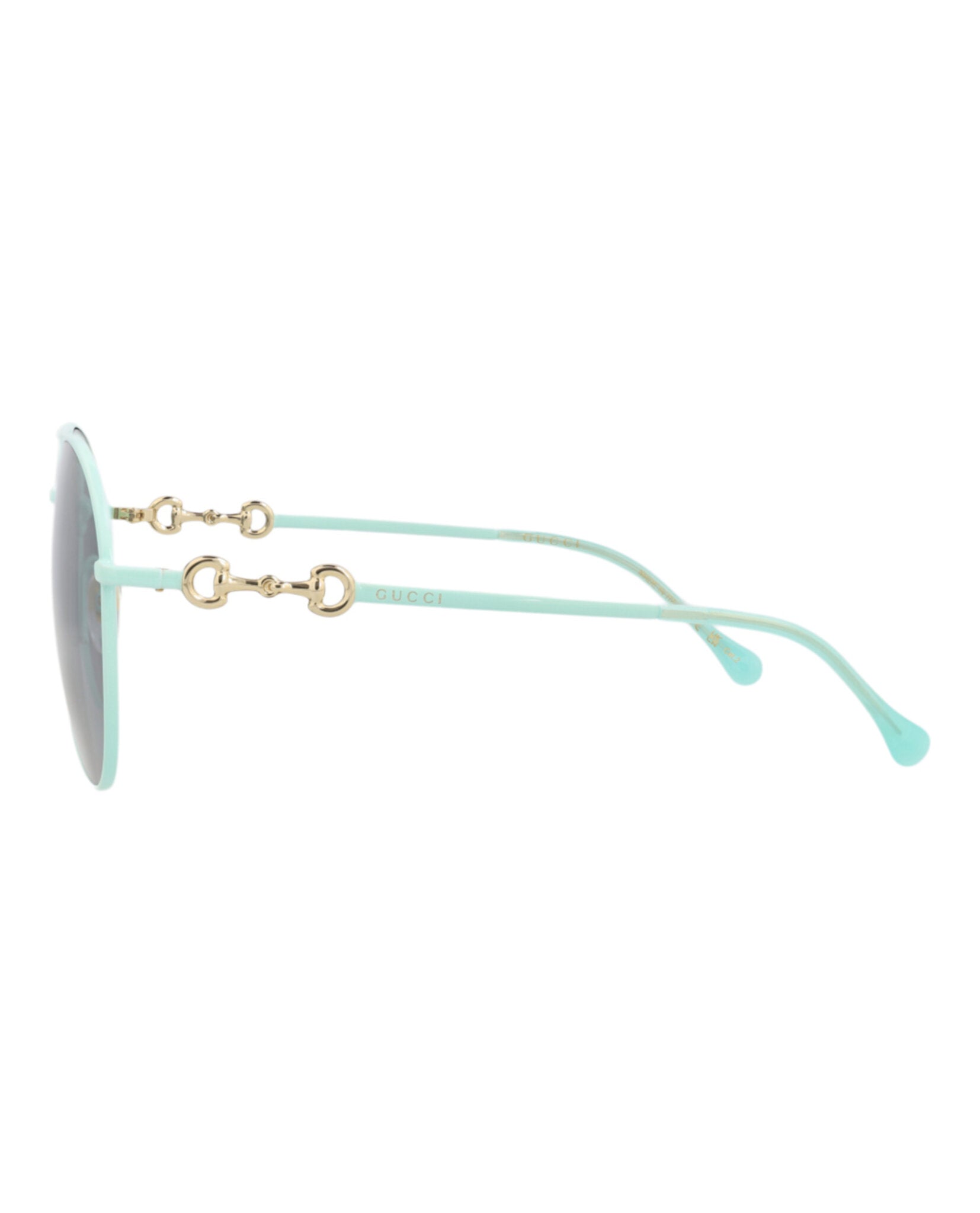 Gucci Womens Aviator Green Green Grey Fashion Designer Eyewear