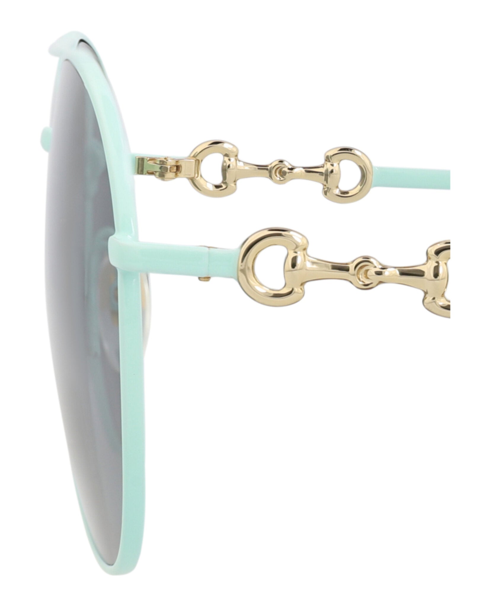 Gucci Womens Aviator Green Green Grey Fashion Designer Eyewear
