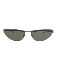 Gucci Gucci Womens Cat Eye Silver Silver Grey Fashion Designer Eyewear