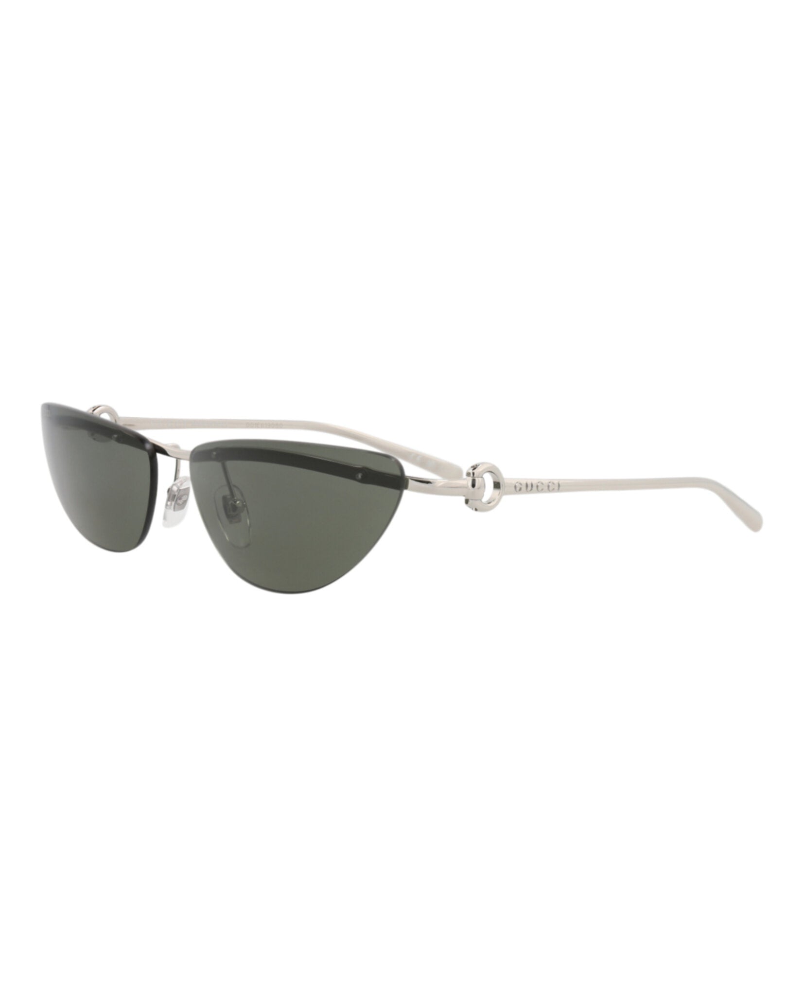 Gucci Gucci Womens Cat Eye Silver Silver Grey Fashion Designer Eyewear
