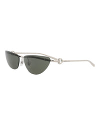 Gucci Gucci Womens Cat Eye Silver Silver Grey Fashion Designer Eyewear
