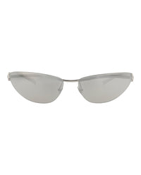 Gucci Gucci Womens Cat Eye Silver Silver Grey Fashion Designer Eyewear