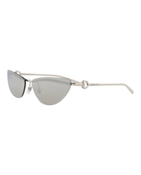 Gucci Gucci Womens Cat Eye Silver Silver Grey Fashion Designer Eyewear