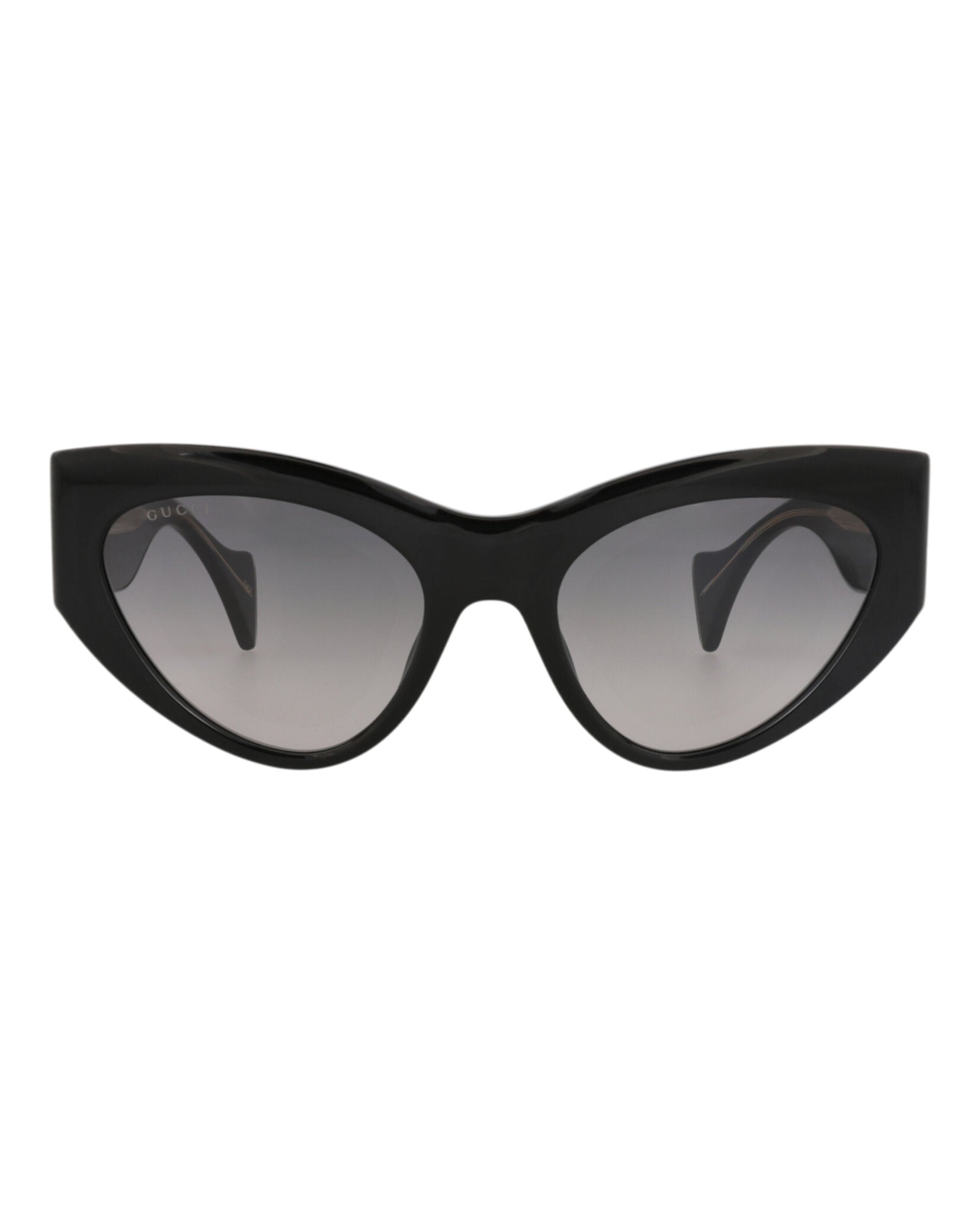 Gucci Gucci Womens Cat Eye Black Black Grey Fashion Designer Eyewear