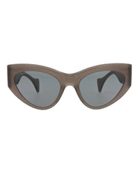 Gucci Womens Cat Eye Grey Grey Grey Fashion Designer Eyewear