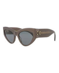 Gucci Womens Cat Eye Grey Grey Grey Fashion Designer Eyewear