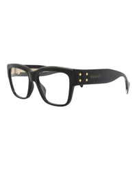 Gucci Womens Square/Rectangle Black Black Transparent Fashion Designer Eyewear
