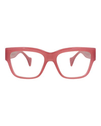 Gucci Gucci Womens Square/Rectangle Pink Pink Transparent Fashion Designer Eyewear