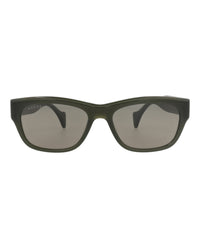 Gucci Mens Square/Rectangle Green Green Brown Fashion Designer Eyewear
